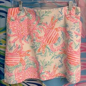Lilly Pulitzer Crabs getting steamy skort. EUC size 12